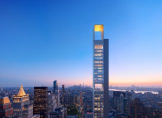 Появились рендеры панорамного бассейна на крыше самого высокого жилого дома на Пятой авеню в Нью-Йорке